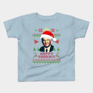 Boris Yeltsin Happy Vodka Kids T-Shirt